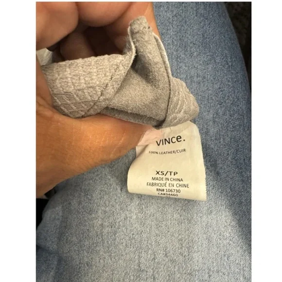 Vince Leather Women's Top - Picture 6 of 6